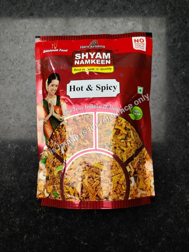 Shyam Namkeen Hot & Spicy Packaging Pouches