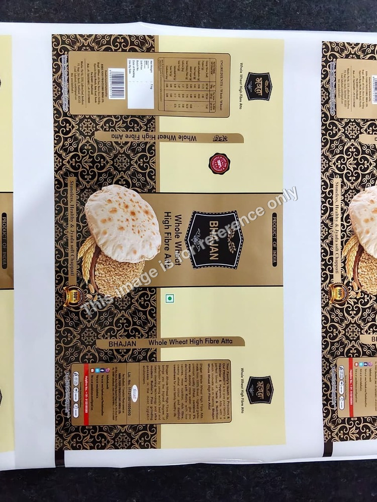 Bhajan Whole Wheat High Fibre Atta Packaging Pouches