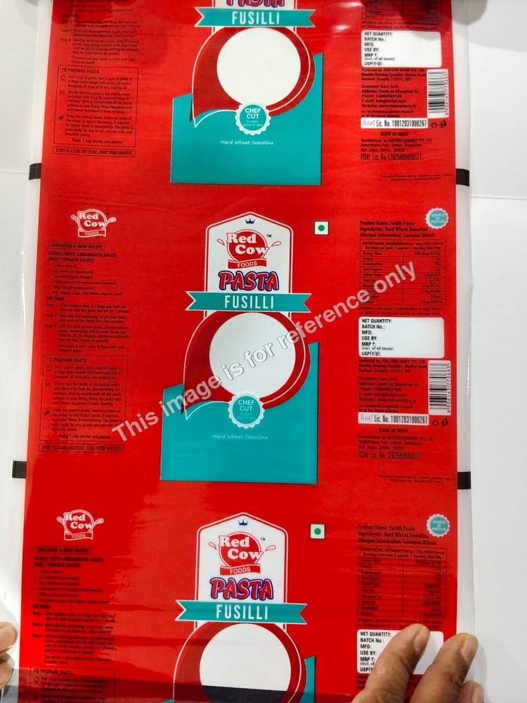 Red Cow Fusilli Pasta Packaging Pouches