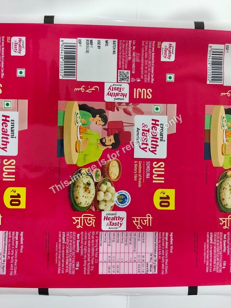 Emami Healthy & Tasty Suji Packaging Pouches