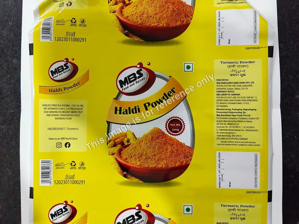 MBS Haldi Powder Packaging Pouches