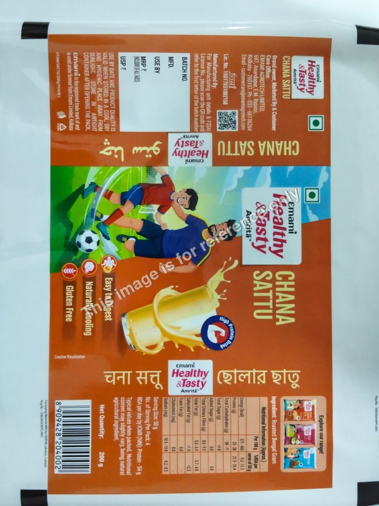 Emami Healthy & Tasty Chana Sattu Packaging Pouches