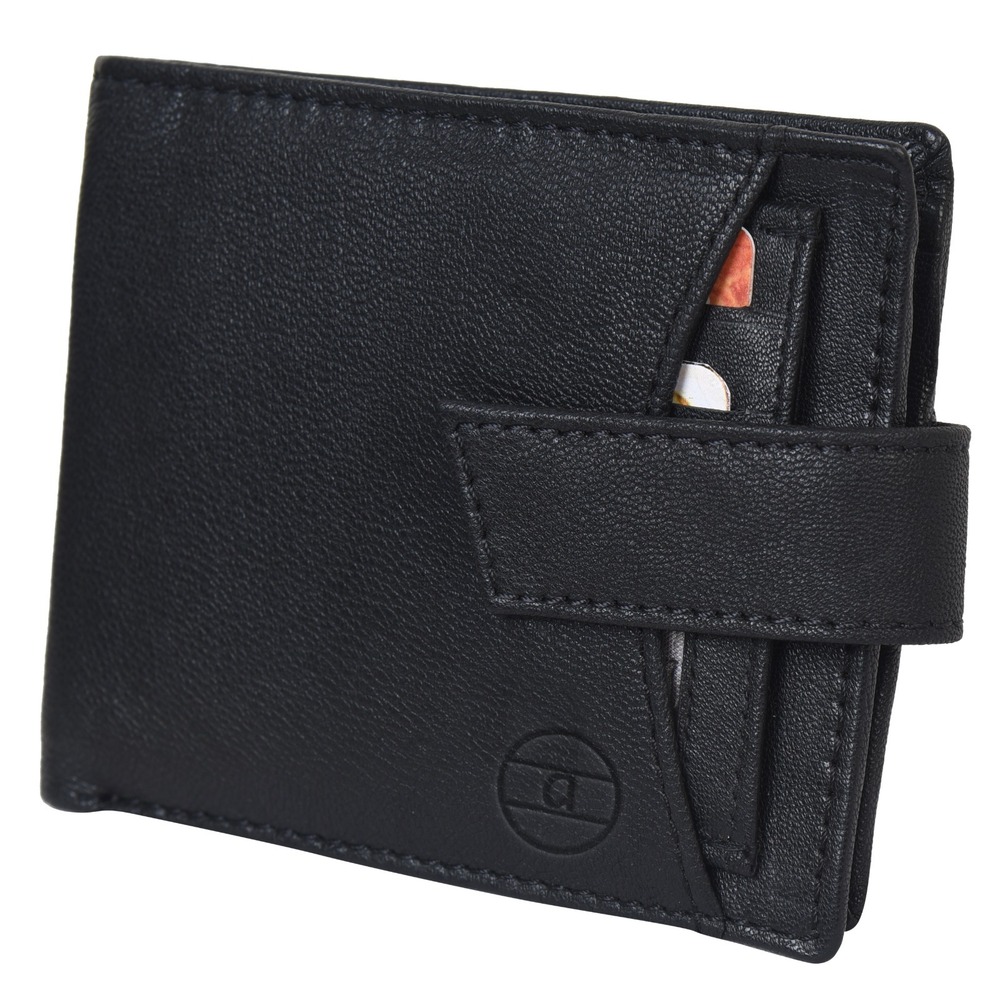 OF004 Mens Genuine Leather RFID Protected Bifold Wallet