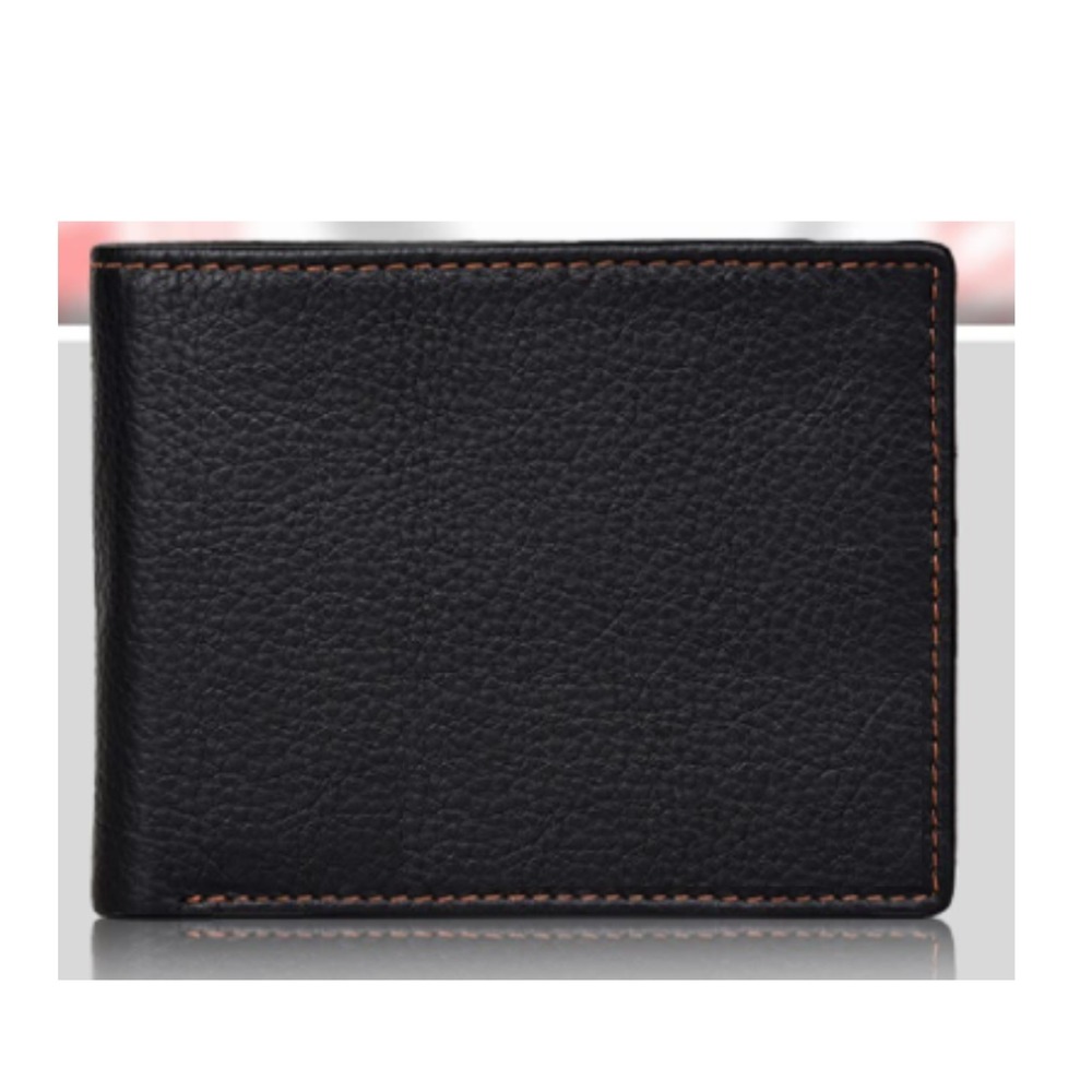FC202 Mens Genuine Leather RFID Protected Bi Fold Wallet