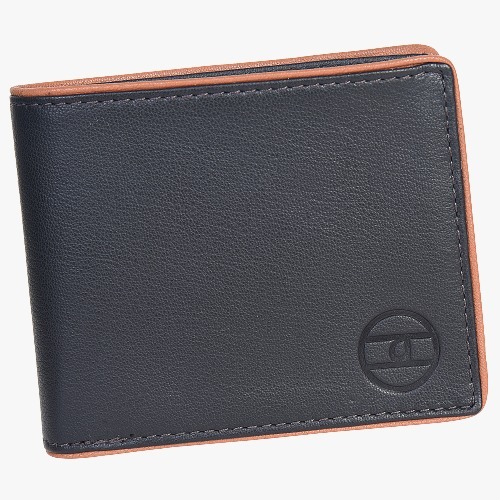 DRDF088 Unisex Genuine Leather RFID Protected Bi Fold Money Purse