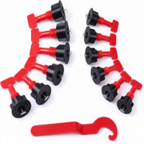 Tile Leveling System Kit - Color: Red & Black