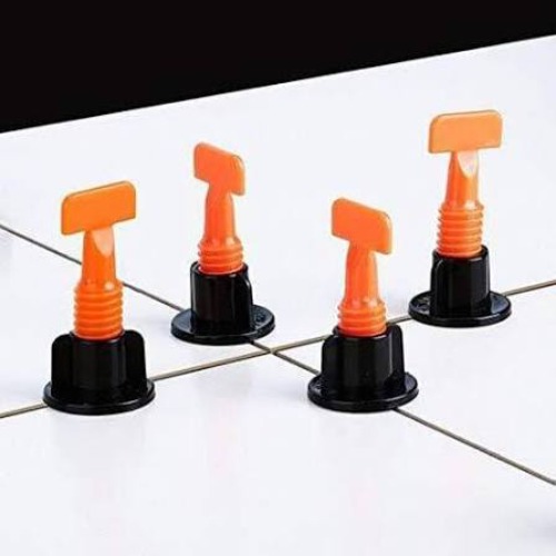 Tile Leveling System Kit - Color: Red & Black