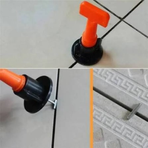 Tile Leveling System Kit - Color: Red & Black