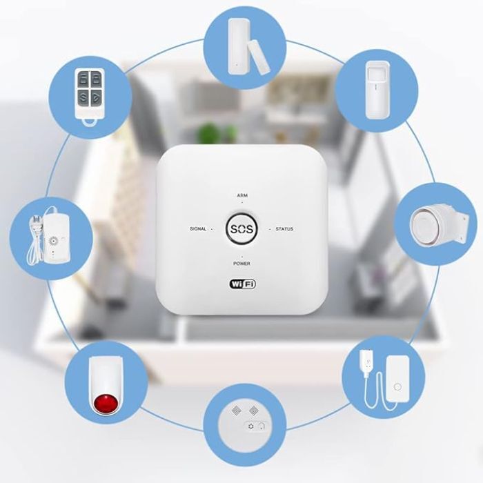Security Alarm System - Color: White