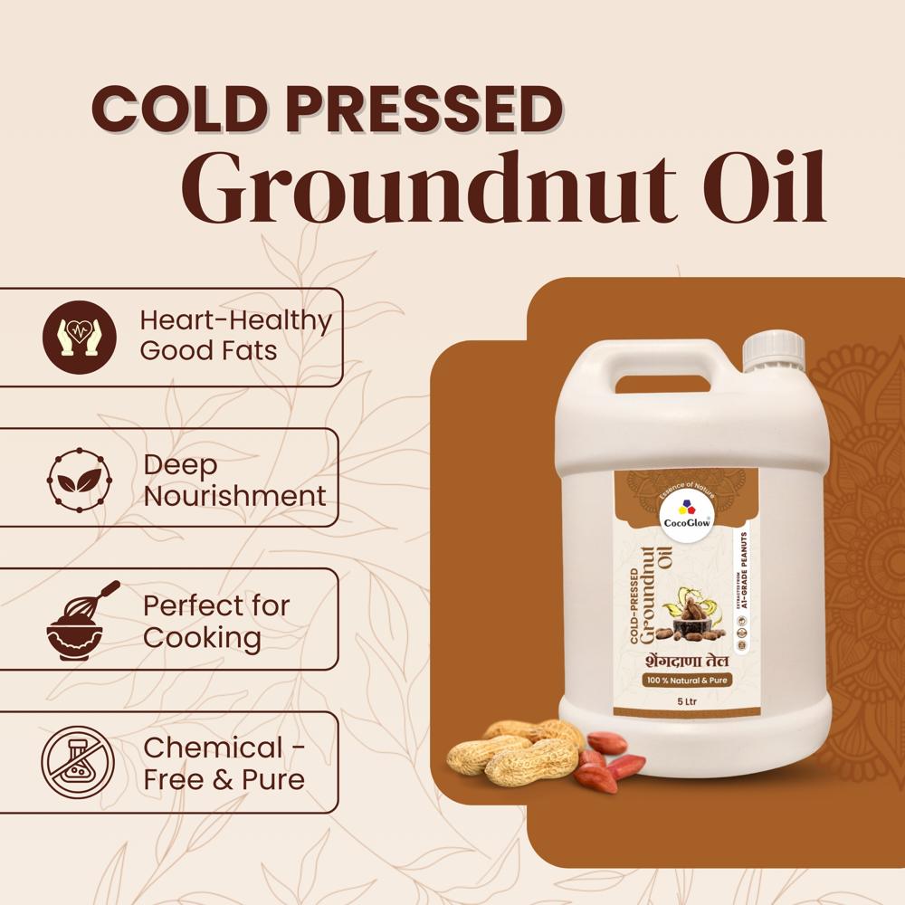 Cold Pressed Groundnut Oil 5 Liter