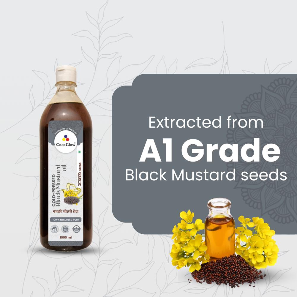 Cold Pressed Black Mustard Oil 1 L