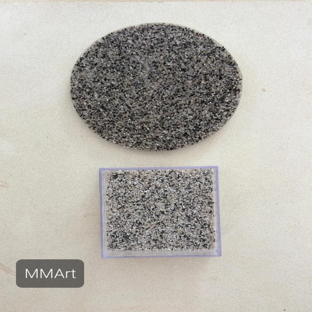 coffe brown color coated and and natural black grit texture sand for wall textur