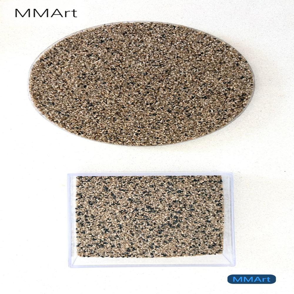 coffe brown color coated and and natural black grit texture sand for wall textur