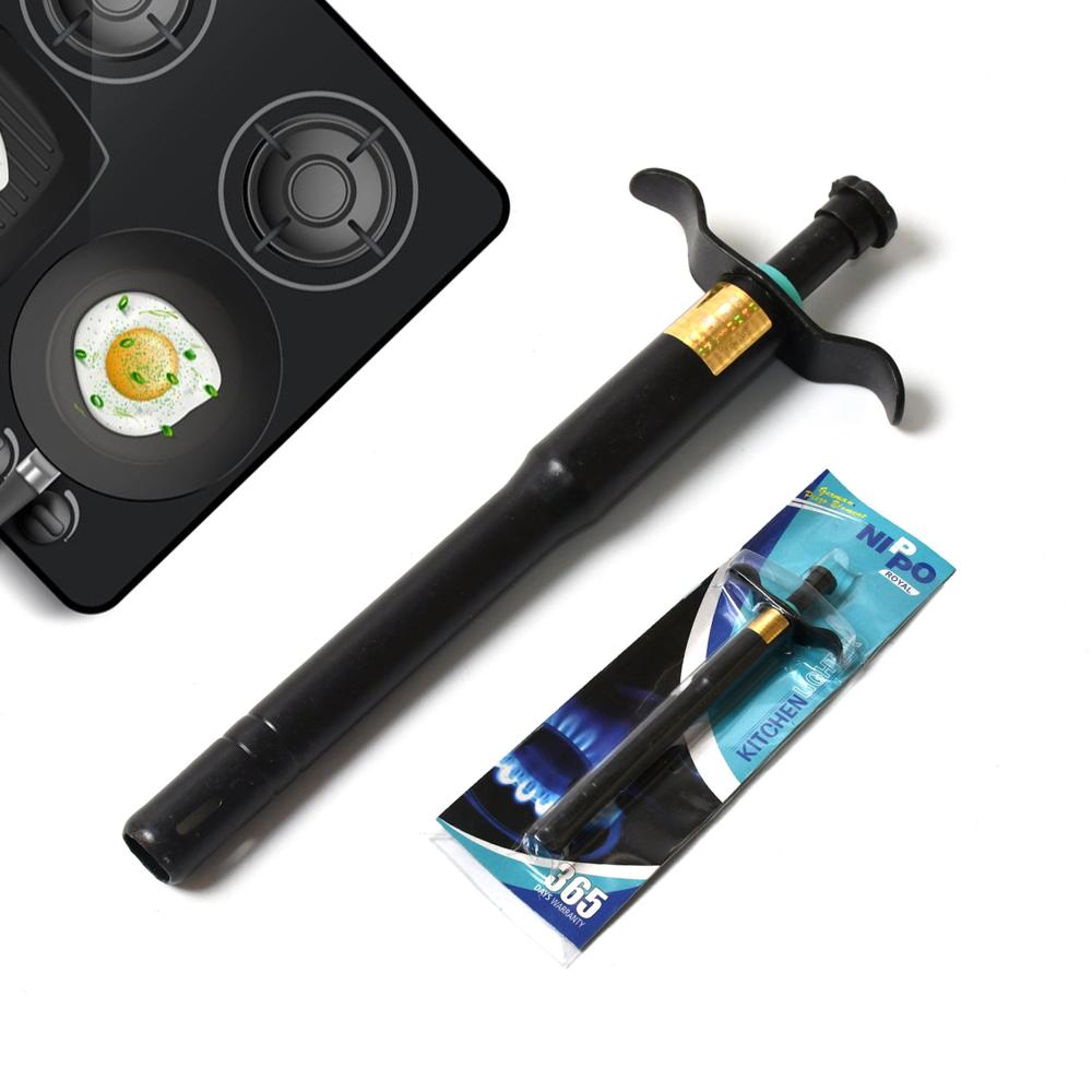 Stainless Steel Black Gas Lighter For Gas Stove, Long Lasting (1 Pc) - Application: As Per Product Requirement