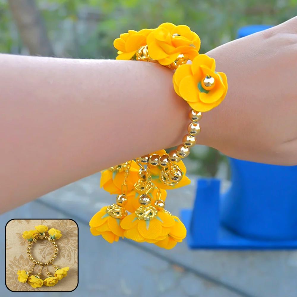 Traditional Pooja Wrist Ornament Haldi Kada Bracelet (1 Pc) - Application: As Per Product Requirement