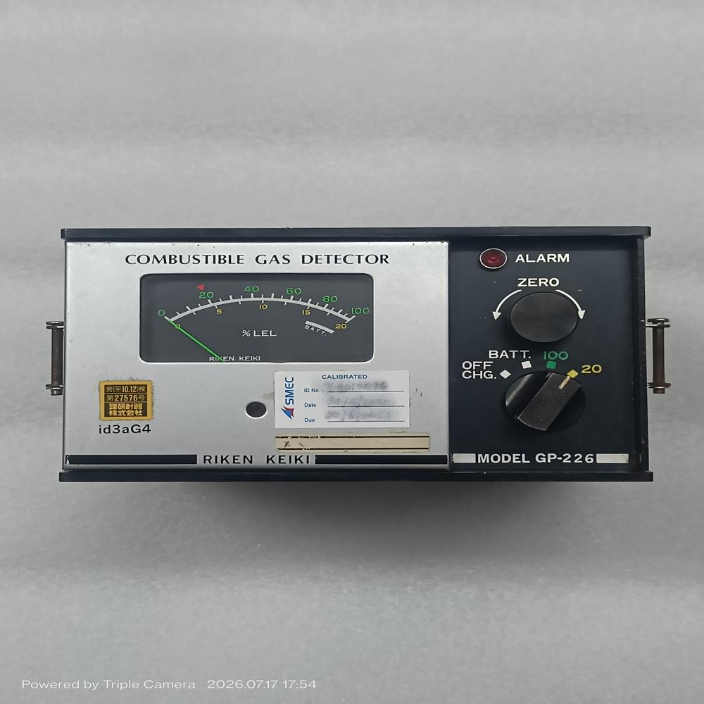 RIKEN KEIKI COMBUSTIBLE GAS DETECTOR GP-226(C TYPE)