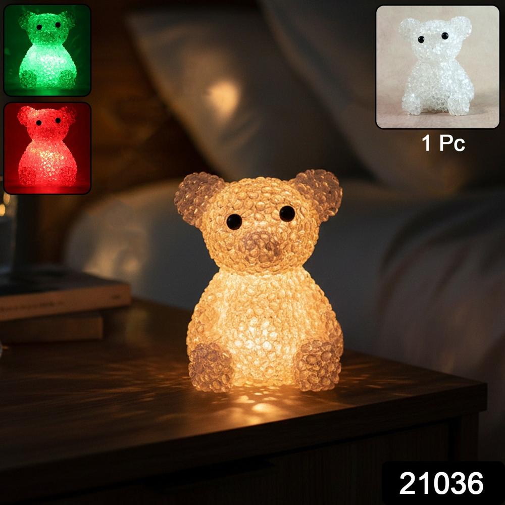 Bear Decorative Led Night Lamp With Color-changing Glow (1 Pc) - Application: As Per Product Requirement