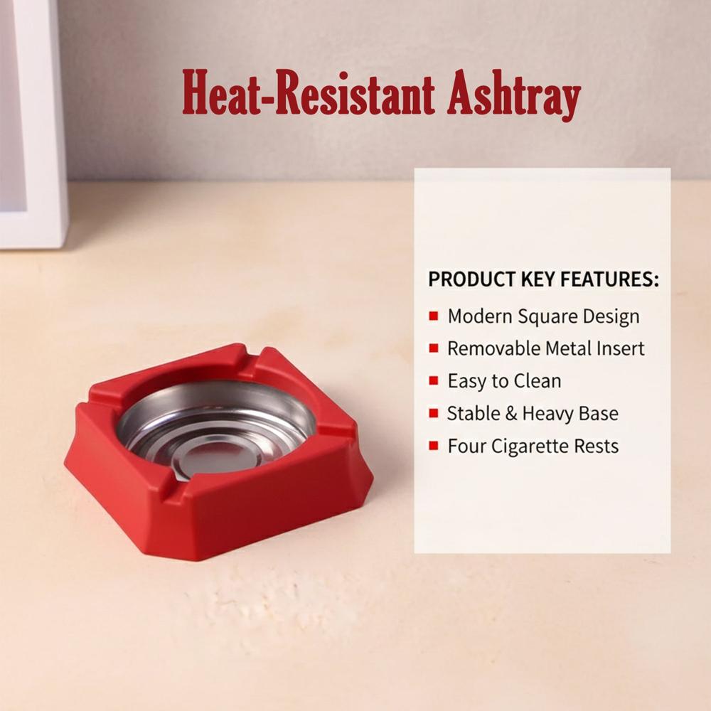 Heat-Resistant Ashtray (1 Pc) - Application: As Per Product Requirement