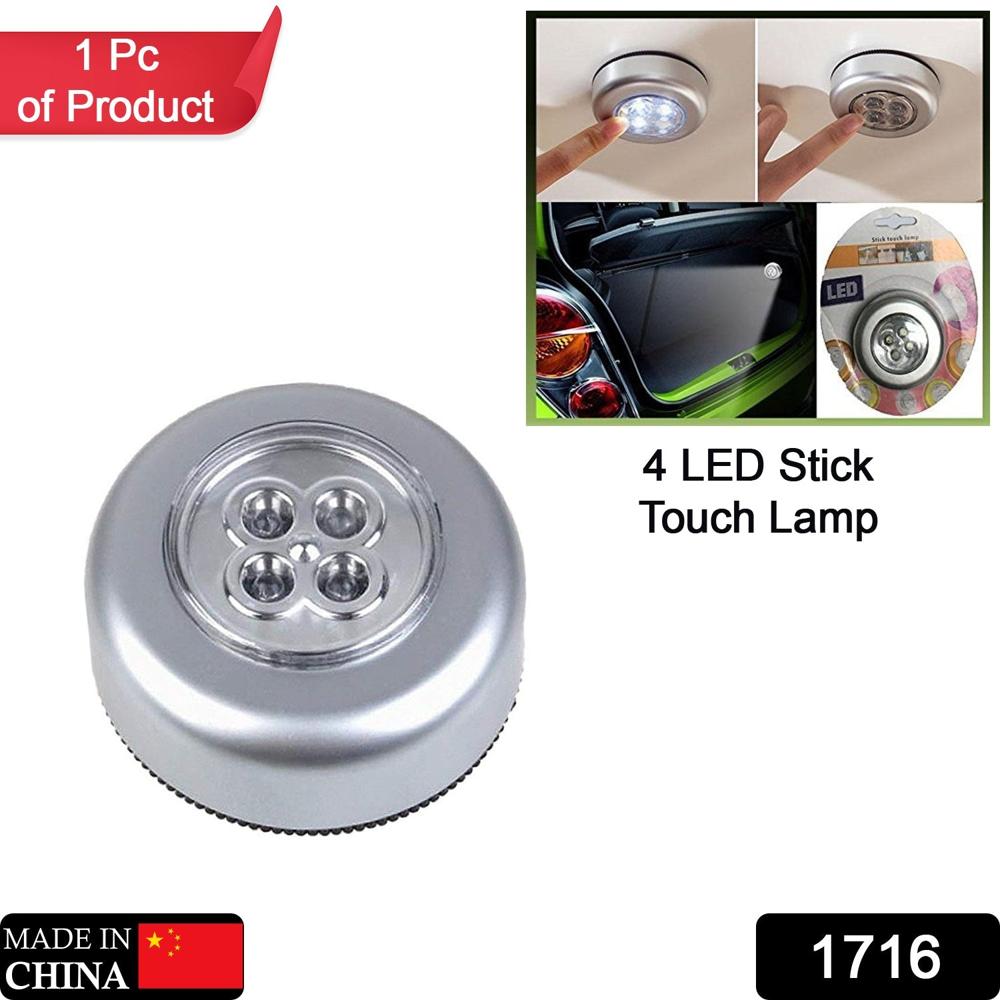 4 Led Battery-Powered Wireless Night Light Stick Tap Touch Lamp - Application: As Per Product Requirement