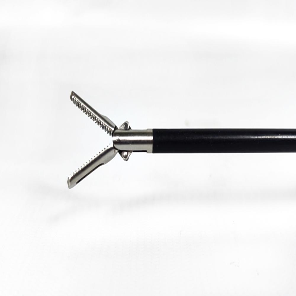 Short Bowel Grasping Forceps Long Length 5mm, 26cm with Rachet Handle