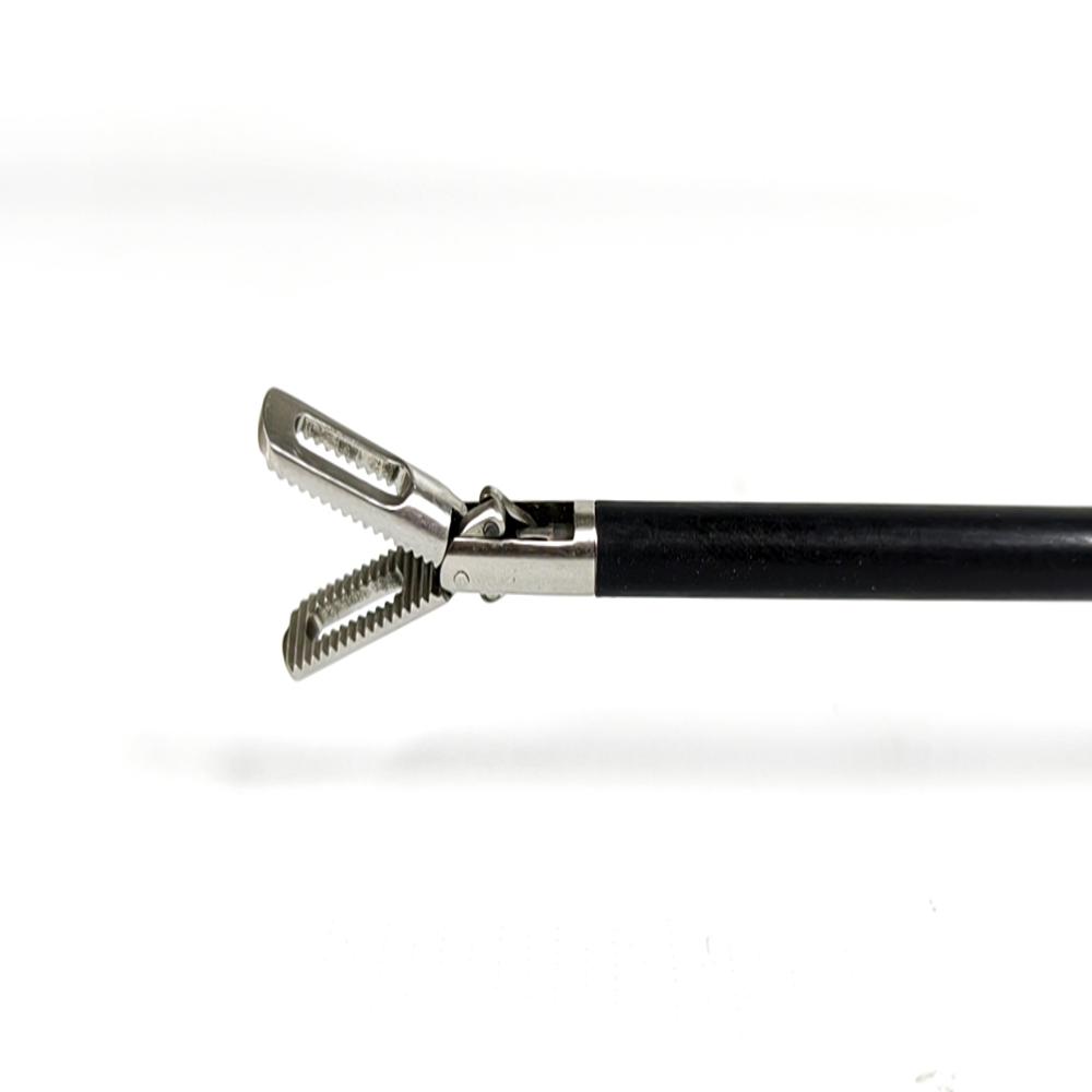 Short Bowel Grasping Forceps Long Length 5mm, 33cm with Rachet Handle