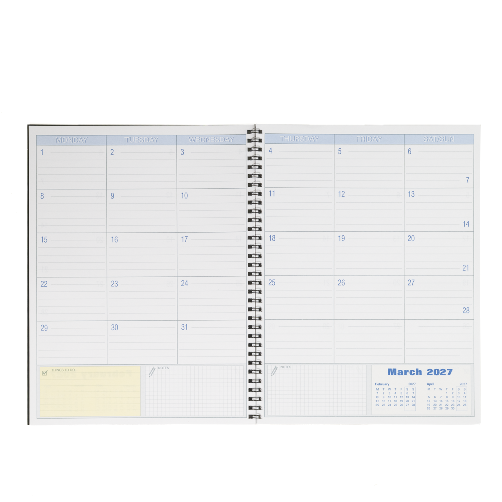 Monthly Reminder Book - Binding: Spiral Binding