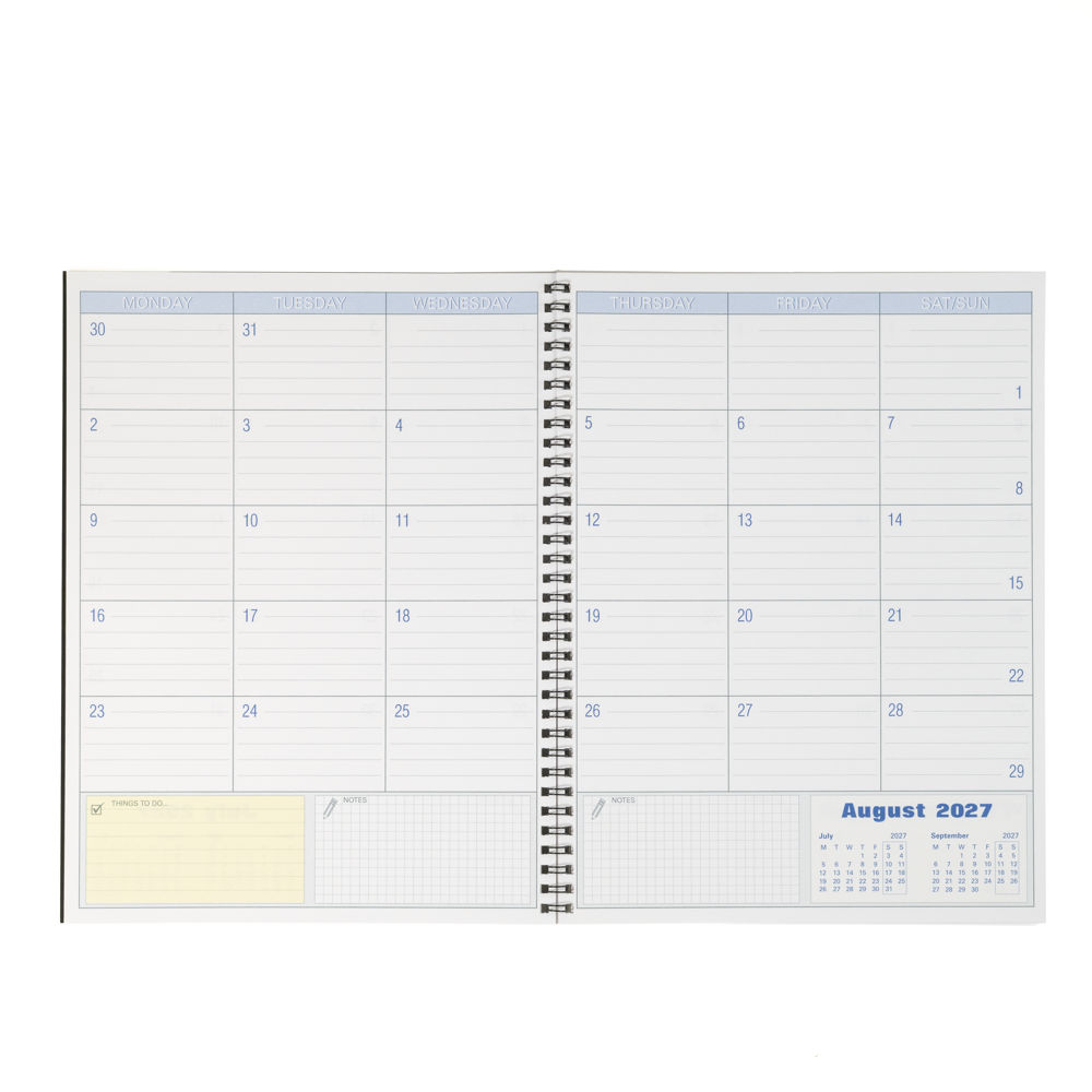 Monthly Reminder Book - Binding: Spiral Binding