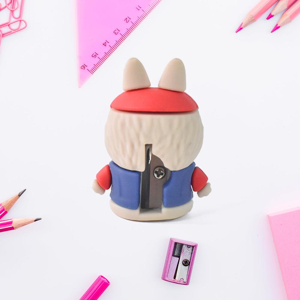 Cartoon Pencil Sharpener with Built-In Eraser Fun Practical Stationery