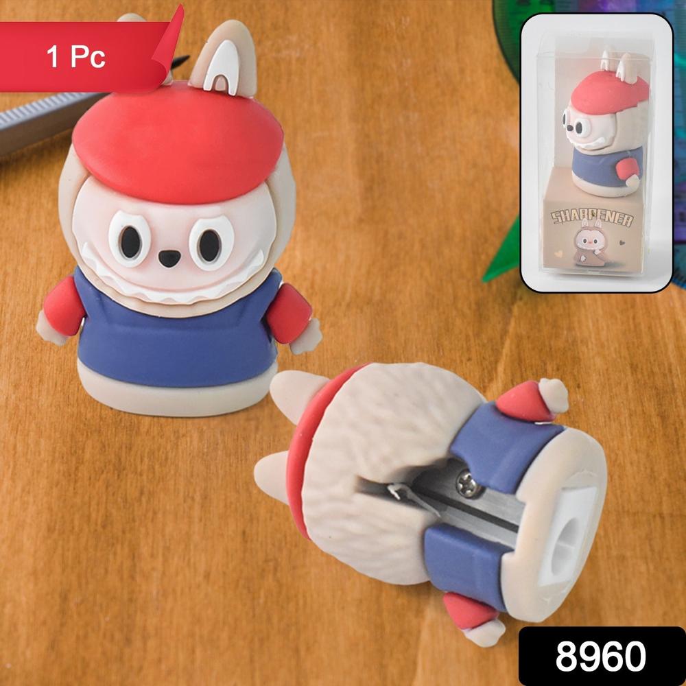 Cartoon Pencil Sharpener with Built-In Eraser Fun Practical Stationery