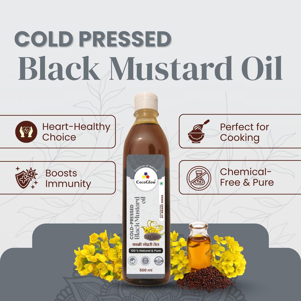 Cold Pressed Black Mustard Oil 500ml