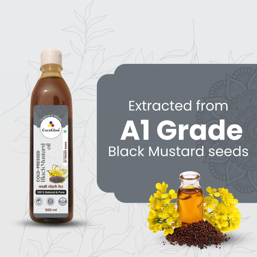 Cold Pressed Black Mustard Oil 500ml