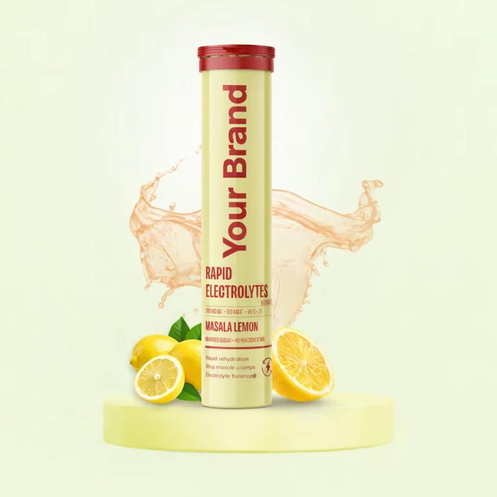 Rapid Electrolyte Effervescent Tablets lemon Flavor