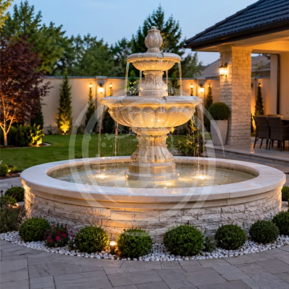 Standalone 2 Tier Water Fountain
