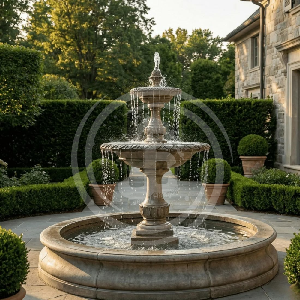 Standalone 2 Tier Water Fountain