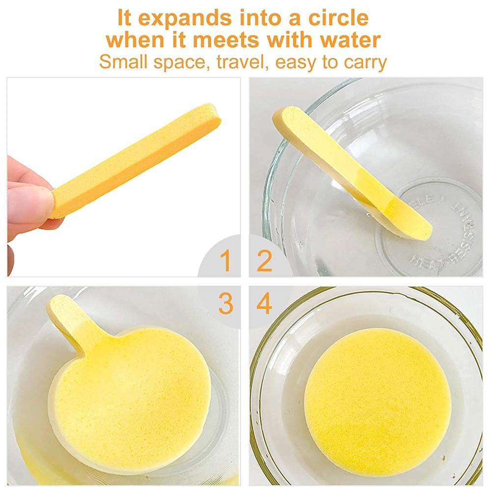 Magic Facial Cleaning Wash Puff Sponge 12 Sticks