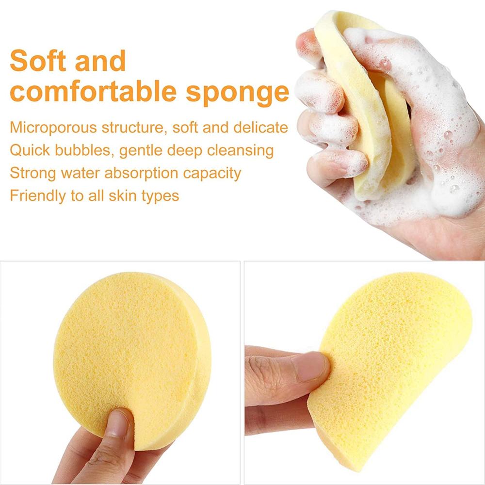Magic Facial Cleaning Wash Puff Sponge 12 Sticks