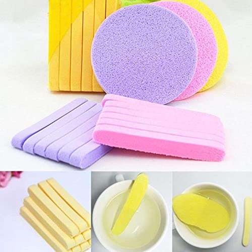 Magic Facial Cleaning Wash Puff Sponge 12 Sticks