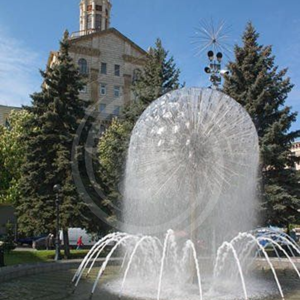 Dandelion With Water Dome Fountain