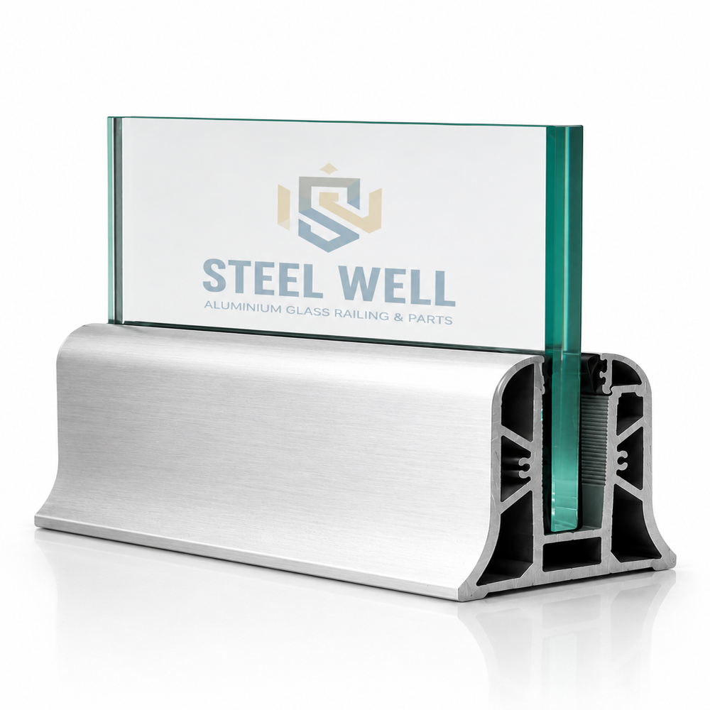 aluminium railing premium top bottom Gujarat/aluminium railing anodized top bottom supplier India/aluminium railing export quality top bottom India/aluminium railing extrusion top bottom