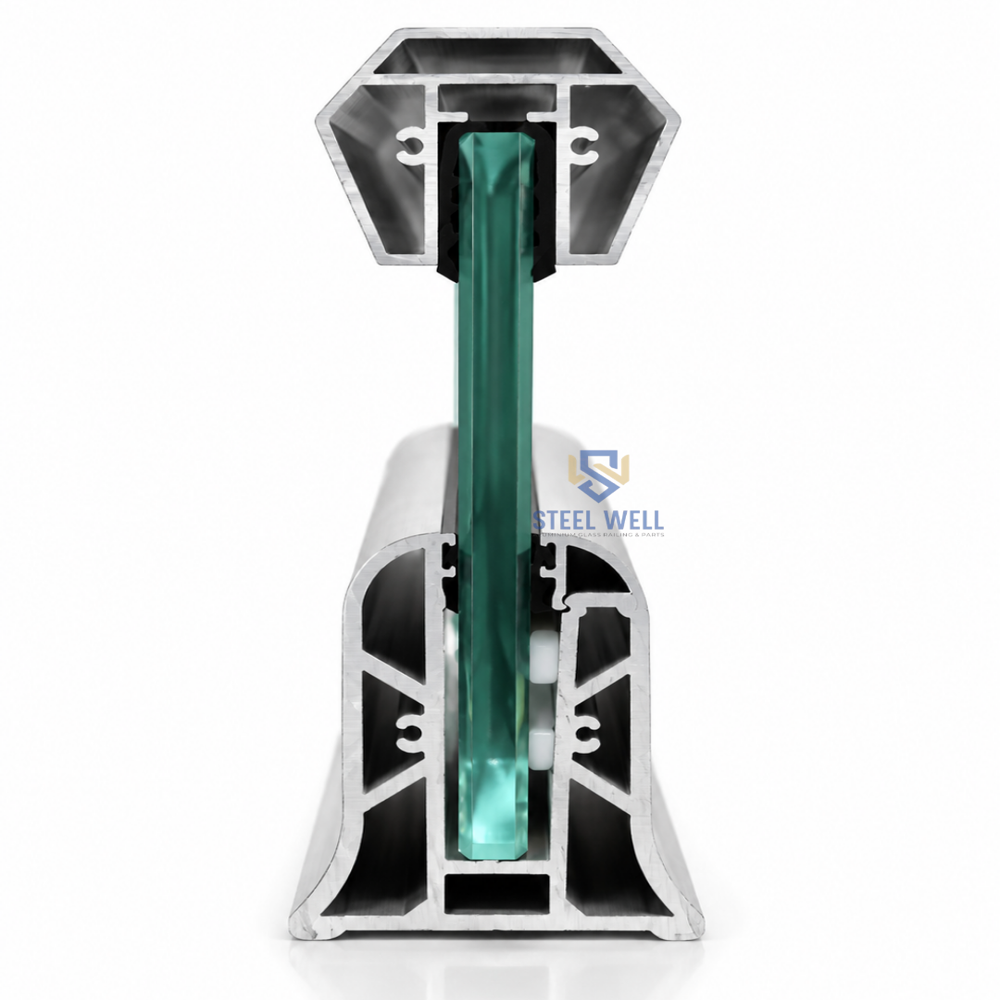 aluminium railing premium top bottom Gujarat/aluminium railing anodized top bottom supplier India/aluminium railing export quality top bottom India/aluminium railing extrusion top bottom