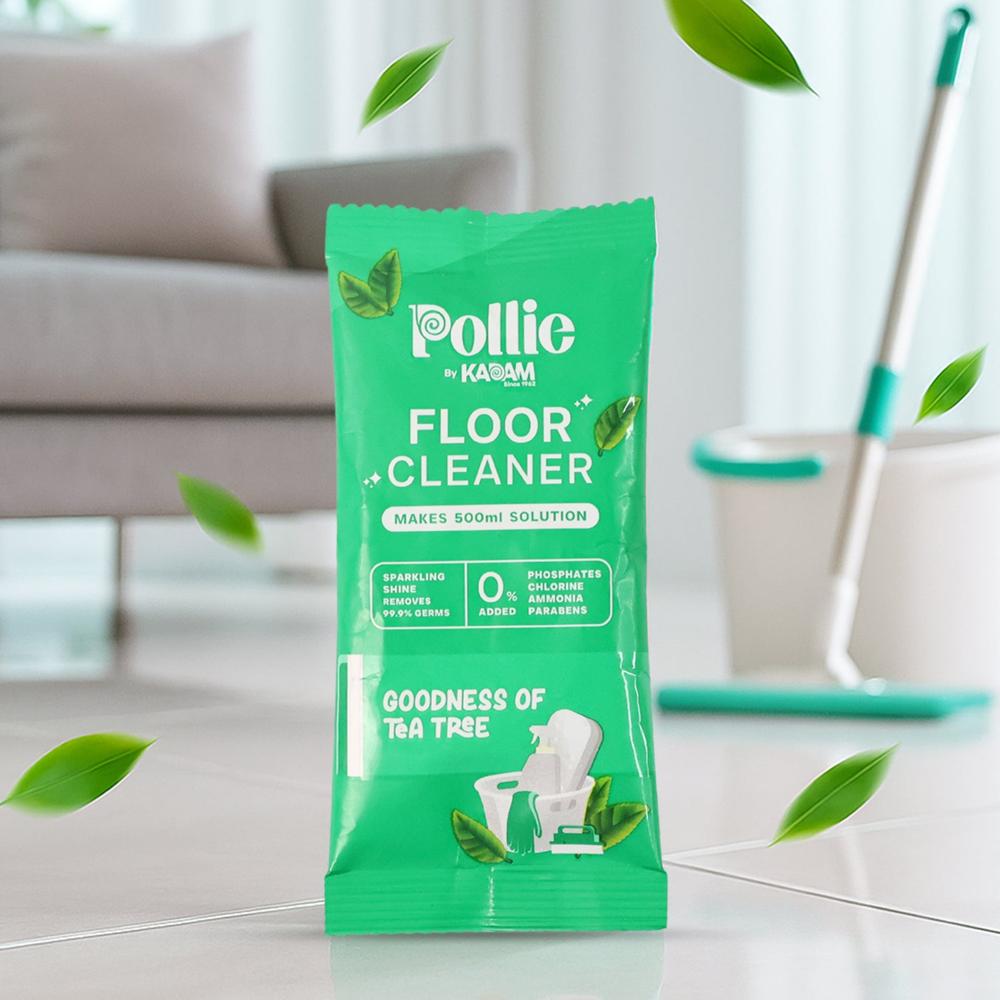 Pollic Kadam Concentrated Floor Cleaner Sachet Tea Tree Fragrance (50 Gm) - Application: As Per Product Requirement