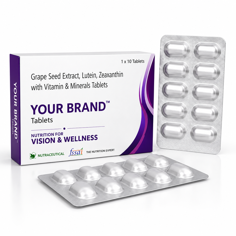 Grape Seed Extract, Lutein, Zeaxanthin with Vitamin & Minerals Tablets