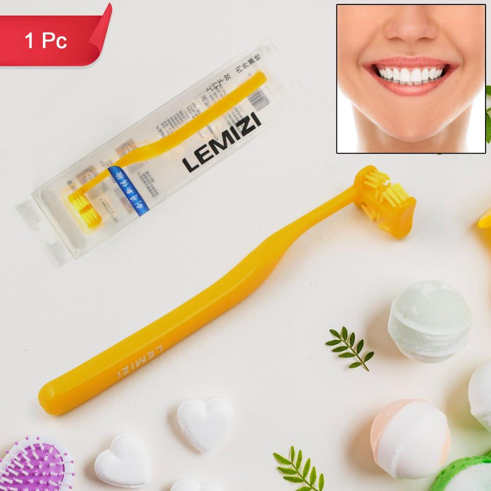 Six-Sided Soft Toothbrush, Anti-Bacterial 6 Sided Care (1 Pc/ Mix Color) - Application: As Per Product Requirement