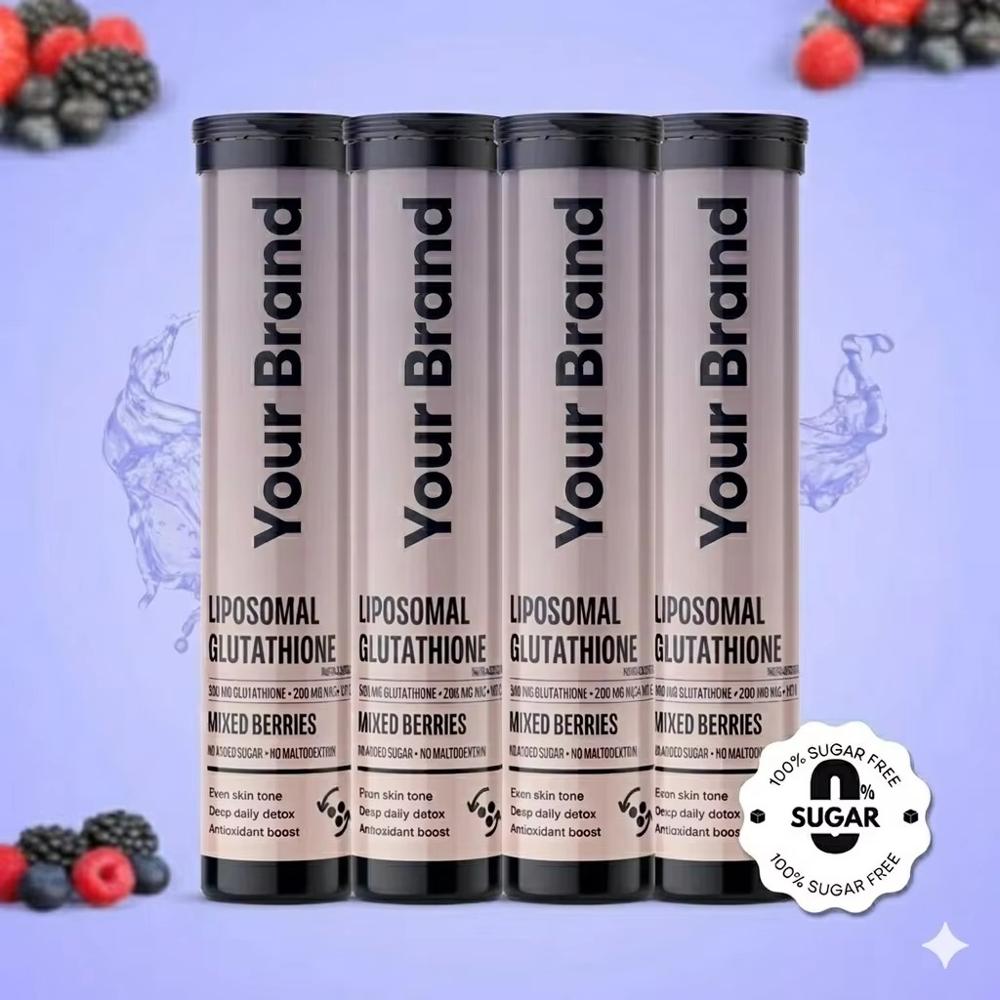 Liposomal Glutathione Effervescent Tablets Mixed Berry Flavor