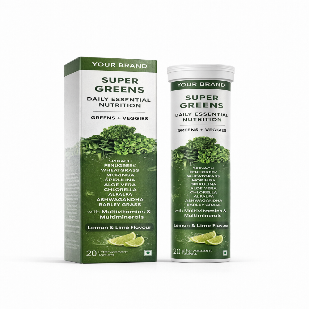 Natural Green Detox Effervescent Tablets
