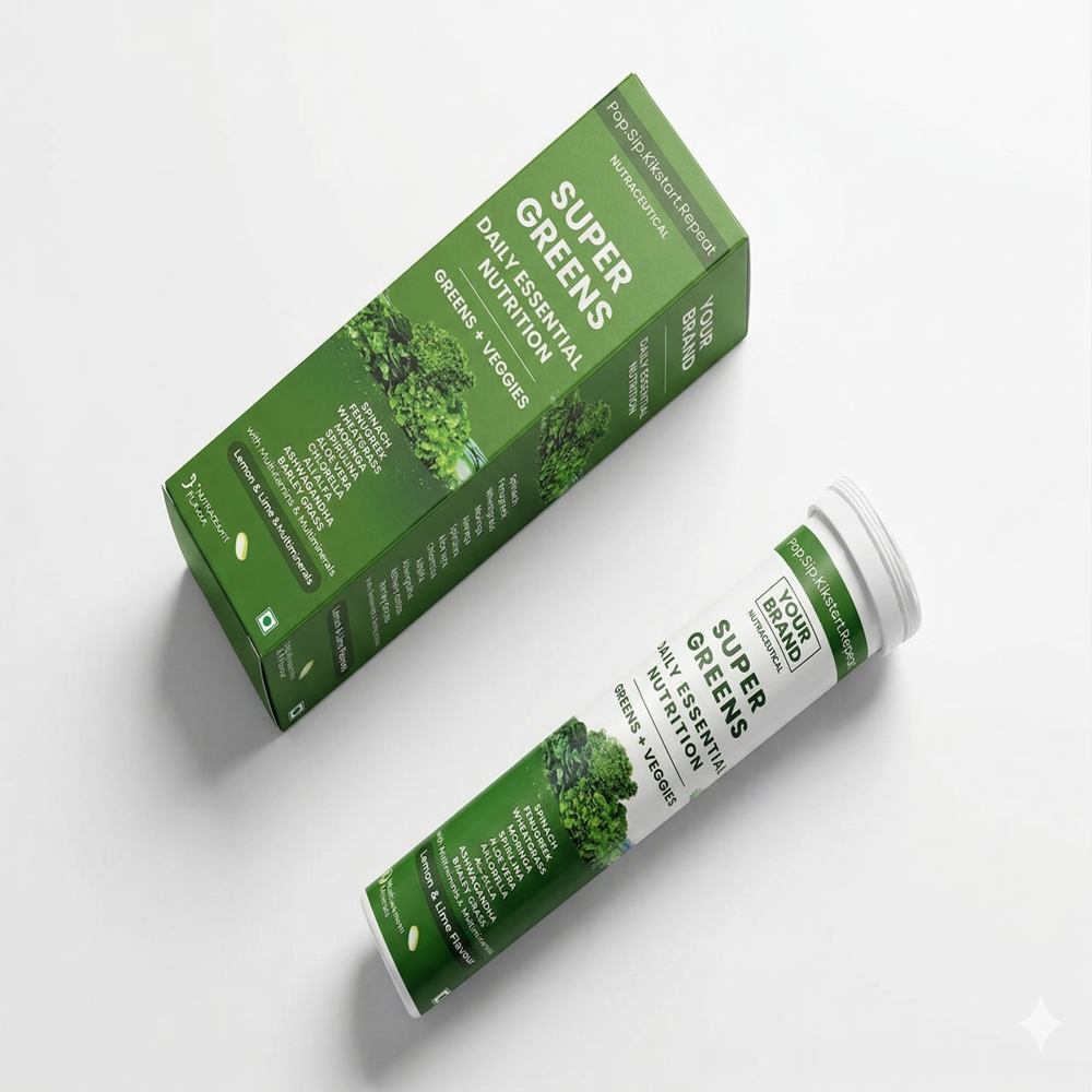 Natural Green Detox Effervescent Tablets