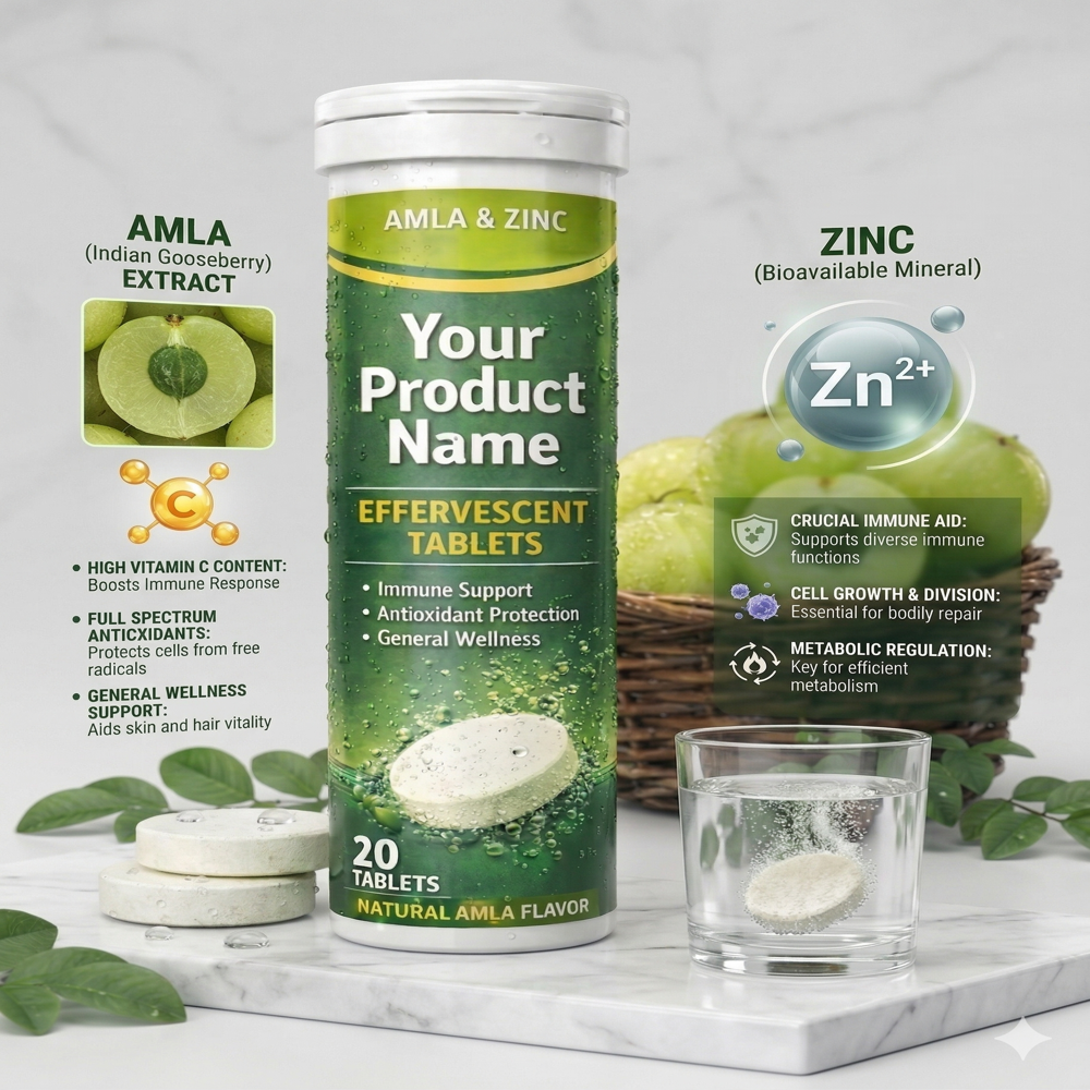 Amla And Zinc Effervescent Tablets