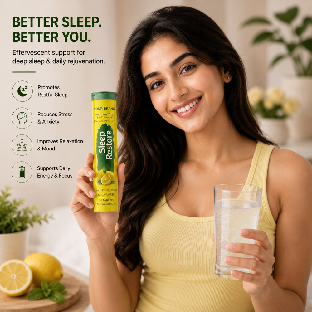 Melatonin & L-Theanine Effervescent Tablets