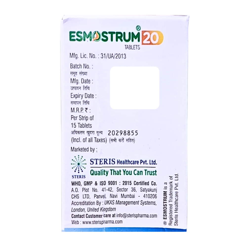 Esomeprazole Tablets Ip 20 mg