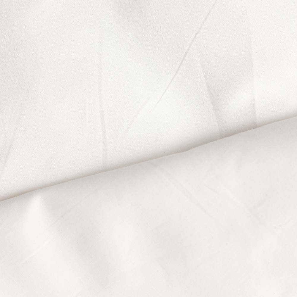 94 Gsm White Cotton Poplin Fabric - Attributes: Washable